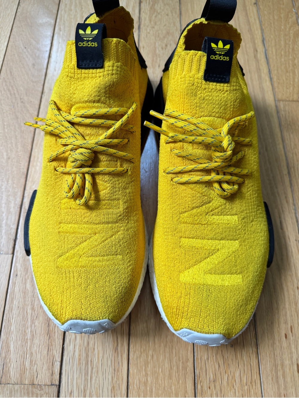 Adidas NMD Bright Yellow Knit Slip-On Sneakers